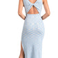 Elan - Twist Back Ribbed Maxi Dress