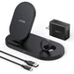 Anker Wireless Charging Station with QC Charger  PowerWave Sense 2-in-1 Stand with Watch Charging Holder for Apple Watch SE/6/5/4/3/2/1  iPhone SE 2020  11  11 Pro (Watch Charging Cable Not Included)