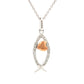 .17ct Cross Religious Pendant Sterling Silver 10KT Gold