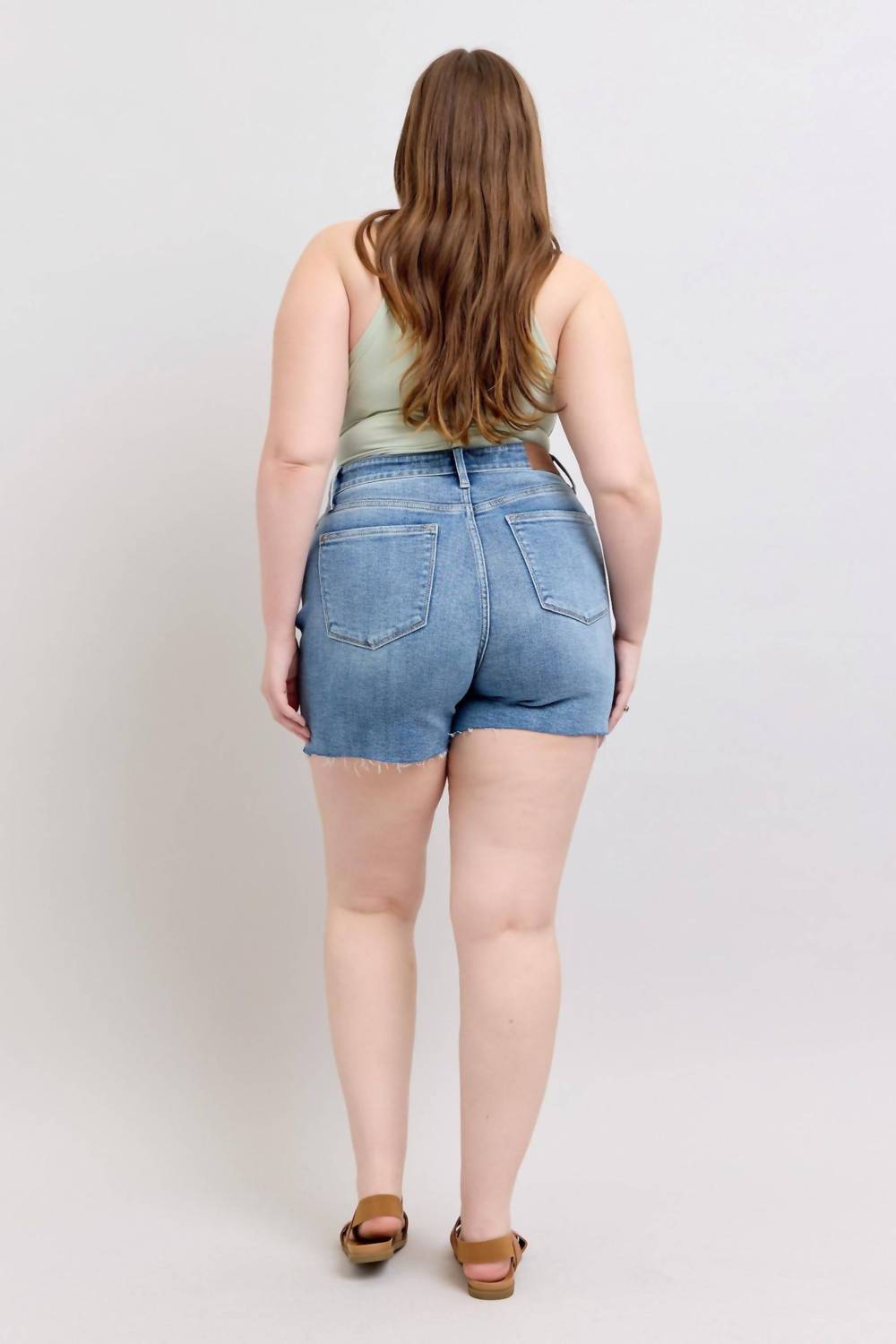 Judy Blue - High Waist Destroy Detail Denim Short
