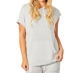 French Kyss - Sleeveless Hoodie with Pocket