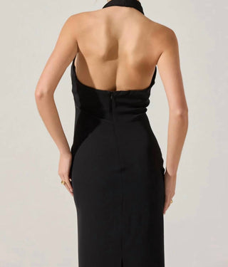 Astr - Alanna Halter Cowl Neck Dress