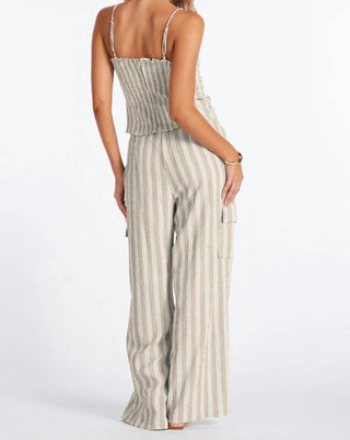 Bishop + Young - Coastal Stripe Cargo Pant