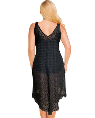 Always For Me - Plus Size V-Bottom Cover Up Dress