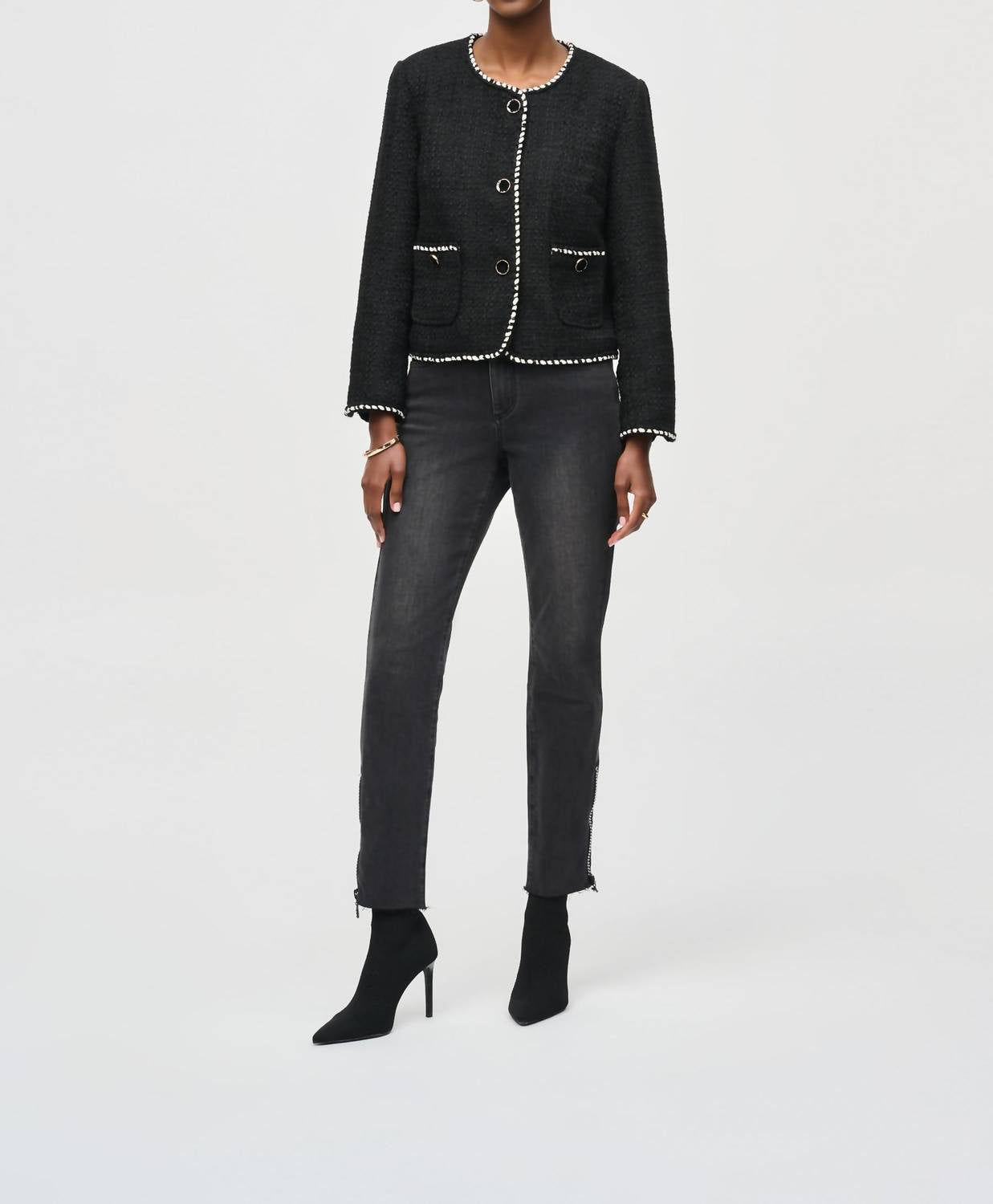 Joseph Ribkoff - Boucle Contrast Jacket