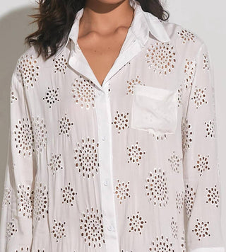 Elan - Button Down Cover-up Top