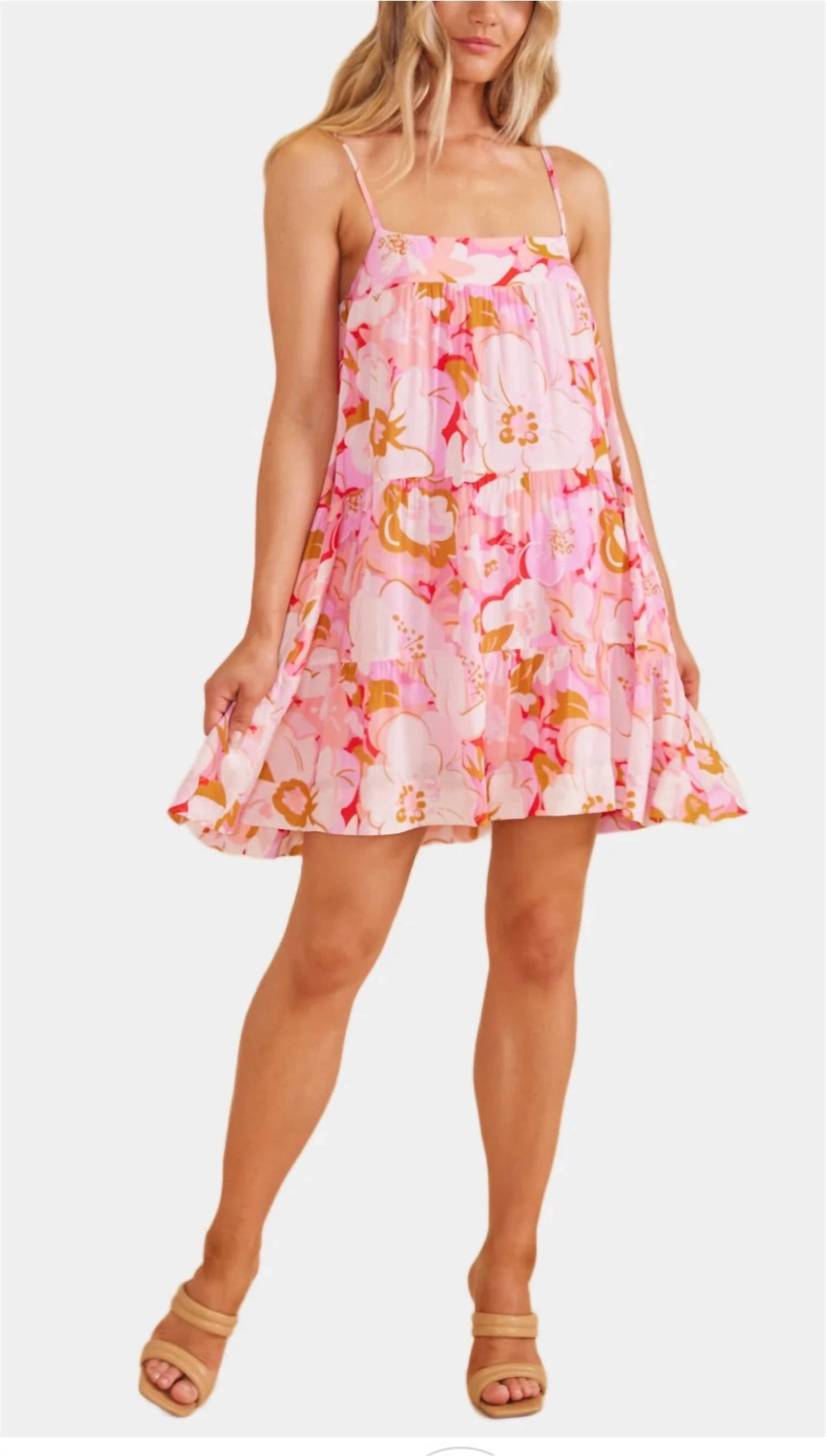 Minkpink - Josie Tiered Mini Dress Floral