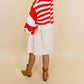 &Merci - Striped Sweater Twofer Dress