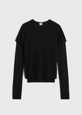 Toteme - Layered Knit Long Sleeved Top Tee