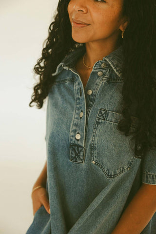 Free People - Remino Denim Mini Dress