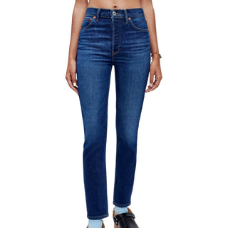 Re/Done - Comfort Stretch High Rise Ankle Cropped Jean