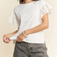 Davi & Dani - Eyelet Sleeve Top