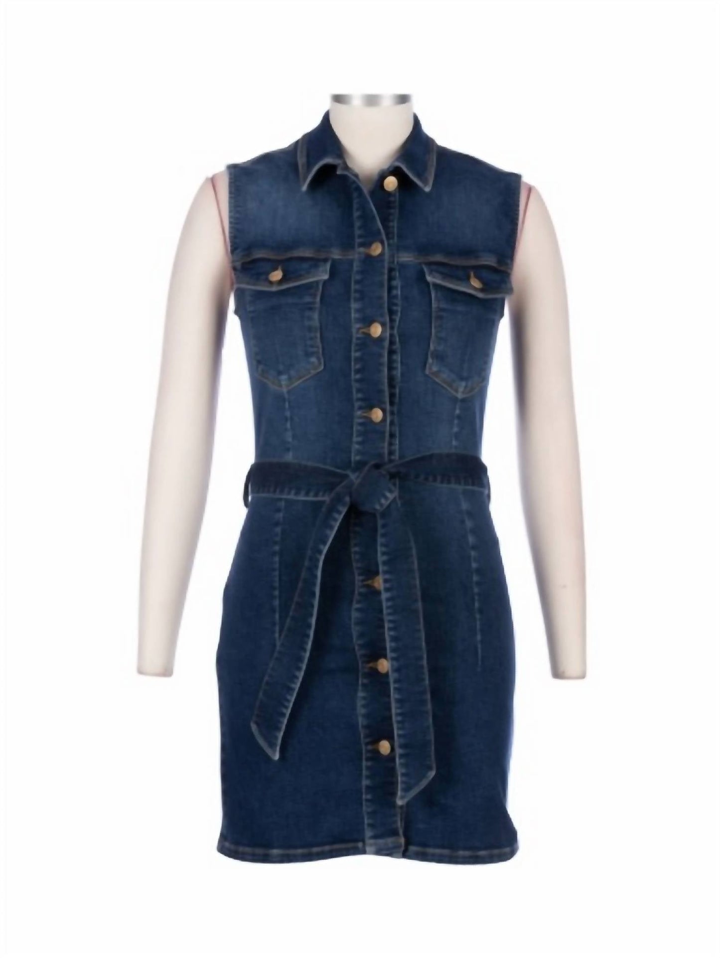 Kut From The Kloth - Della Sleeveless Dress W/ Belt Tie