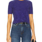 Autumn Cashmere - Women's Cropped Short Sleeve Crew Top
