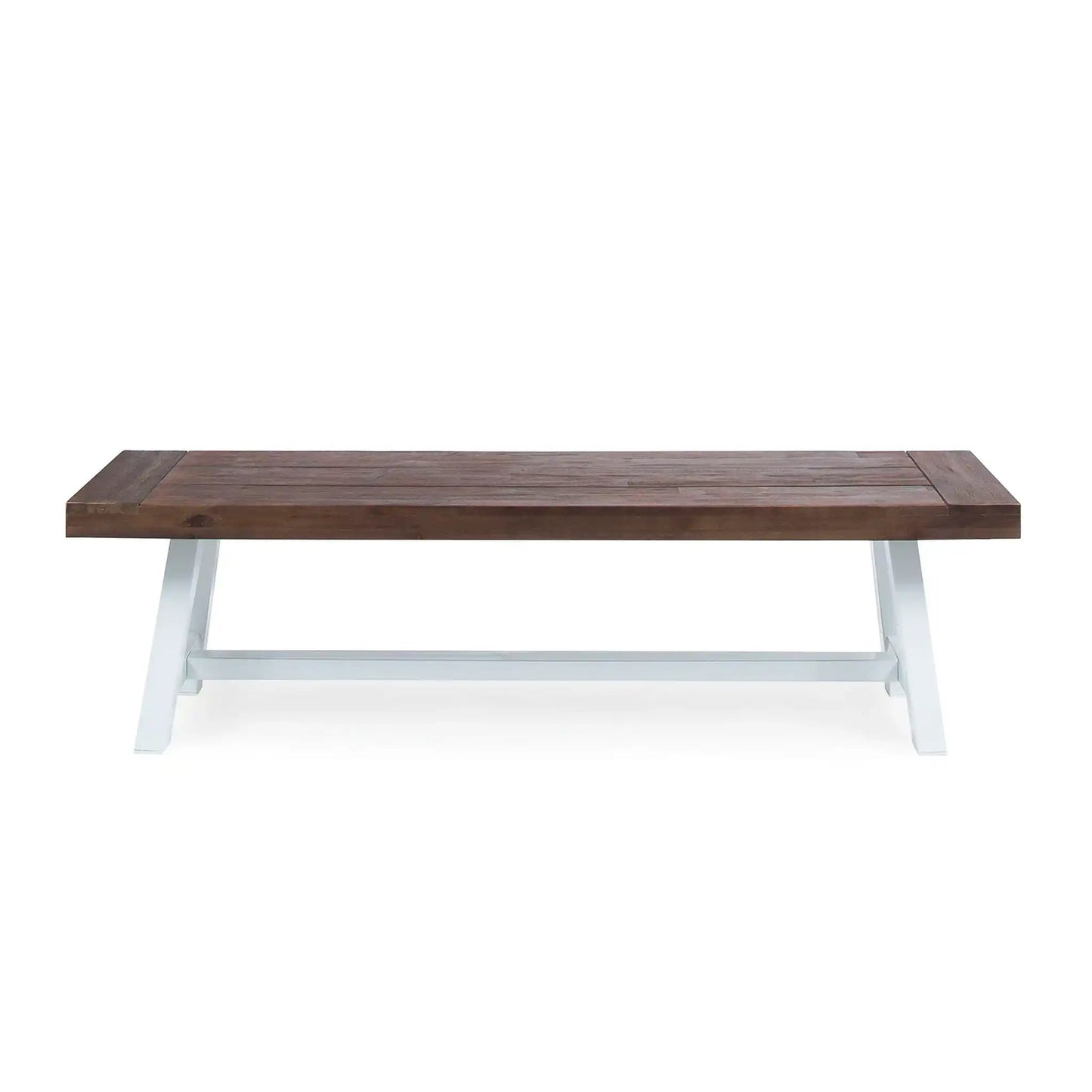 Tranquilizer Outdoor Acacia Wood Bench With Slat Panel Design