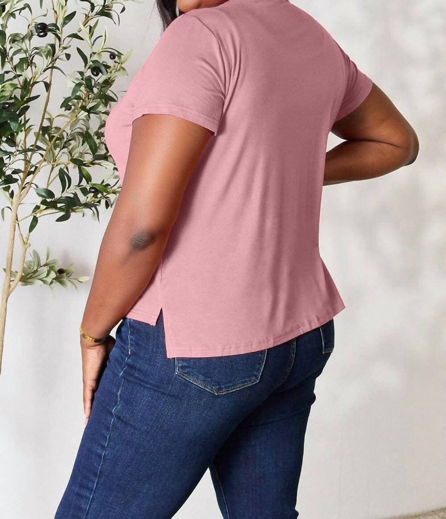 Basic Bae - Essential Curve Tee - Plus