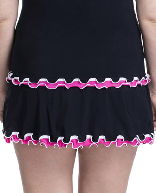 Profile By Gottex - Side Slit Cinch Swim Skirt - Plus