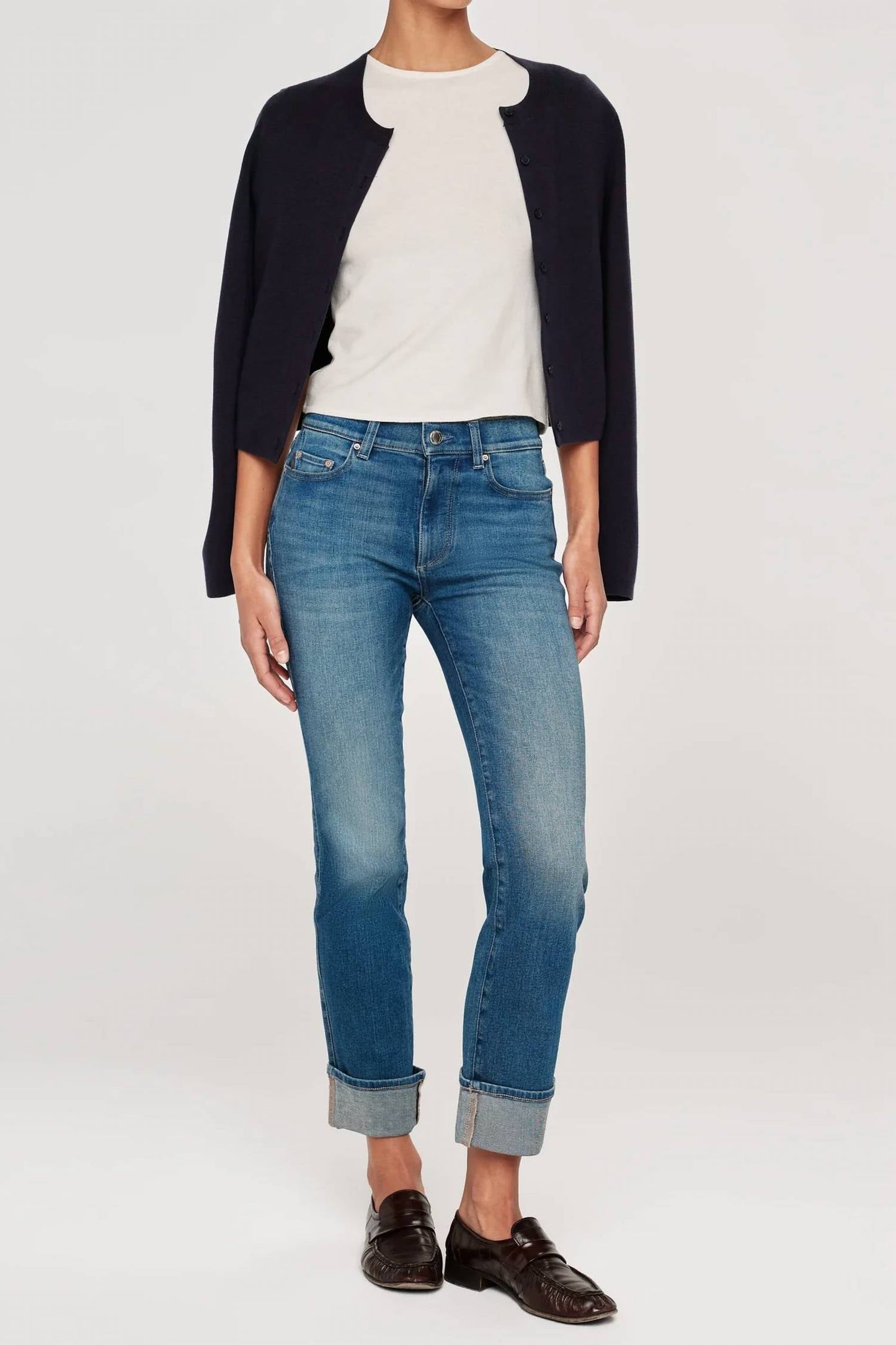 Dl1961 - Women'S - Mara Straight Mid Rise Cuff Jean