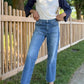 Bobi - Color Block Crew Neck Raglan Top