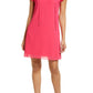 Vince Camuto Ruffle Tie Neck Shift Dress in Lipstick Pink  Size 10
