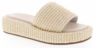 Shoe La La - Women's Raffia Slip-on Sandals