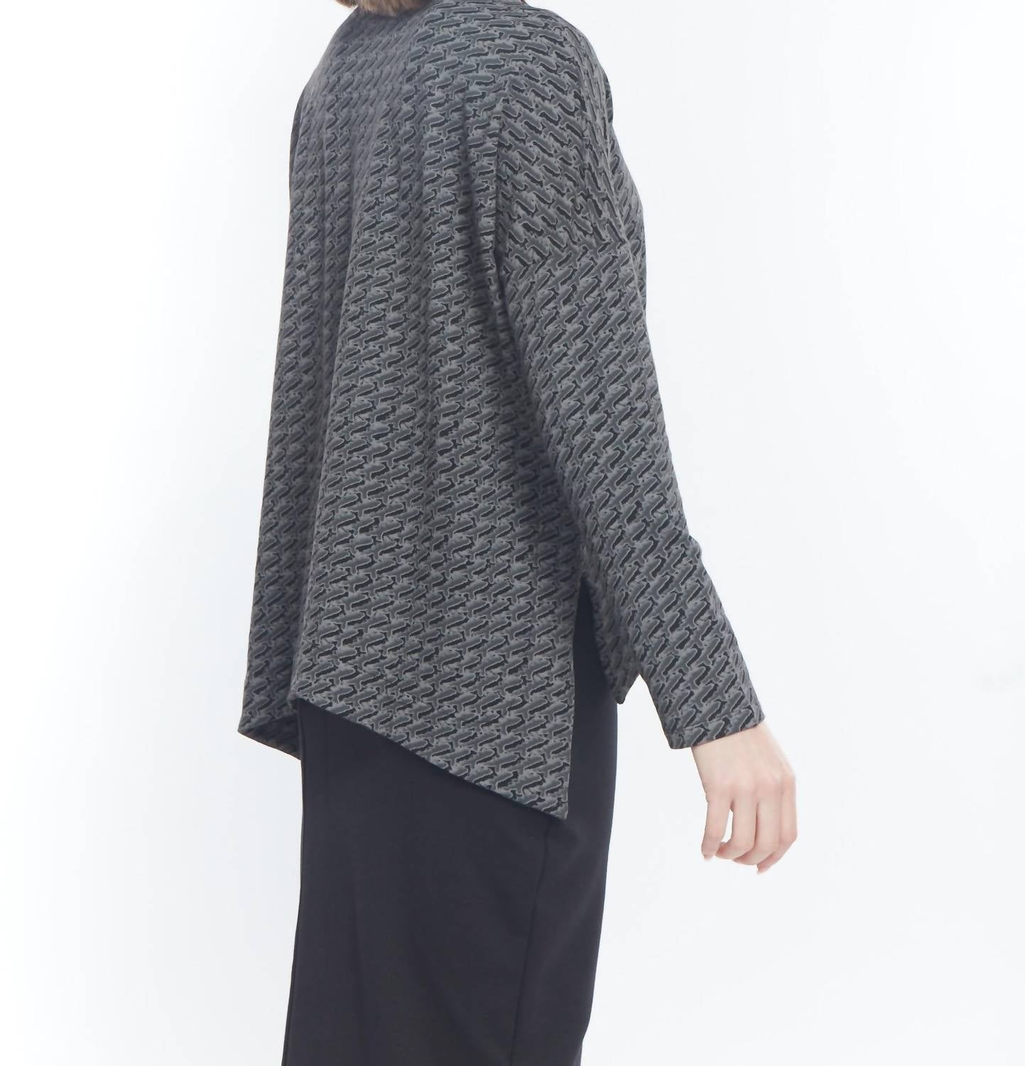 Matthildur - Quinta Side Slit Long Sleeve Sweater