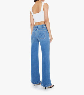 Mother - Lil' Hustler Roller Patch Pocket Sneak Wide Leg Jeans