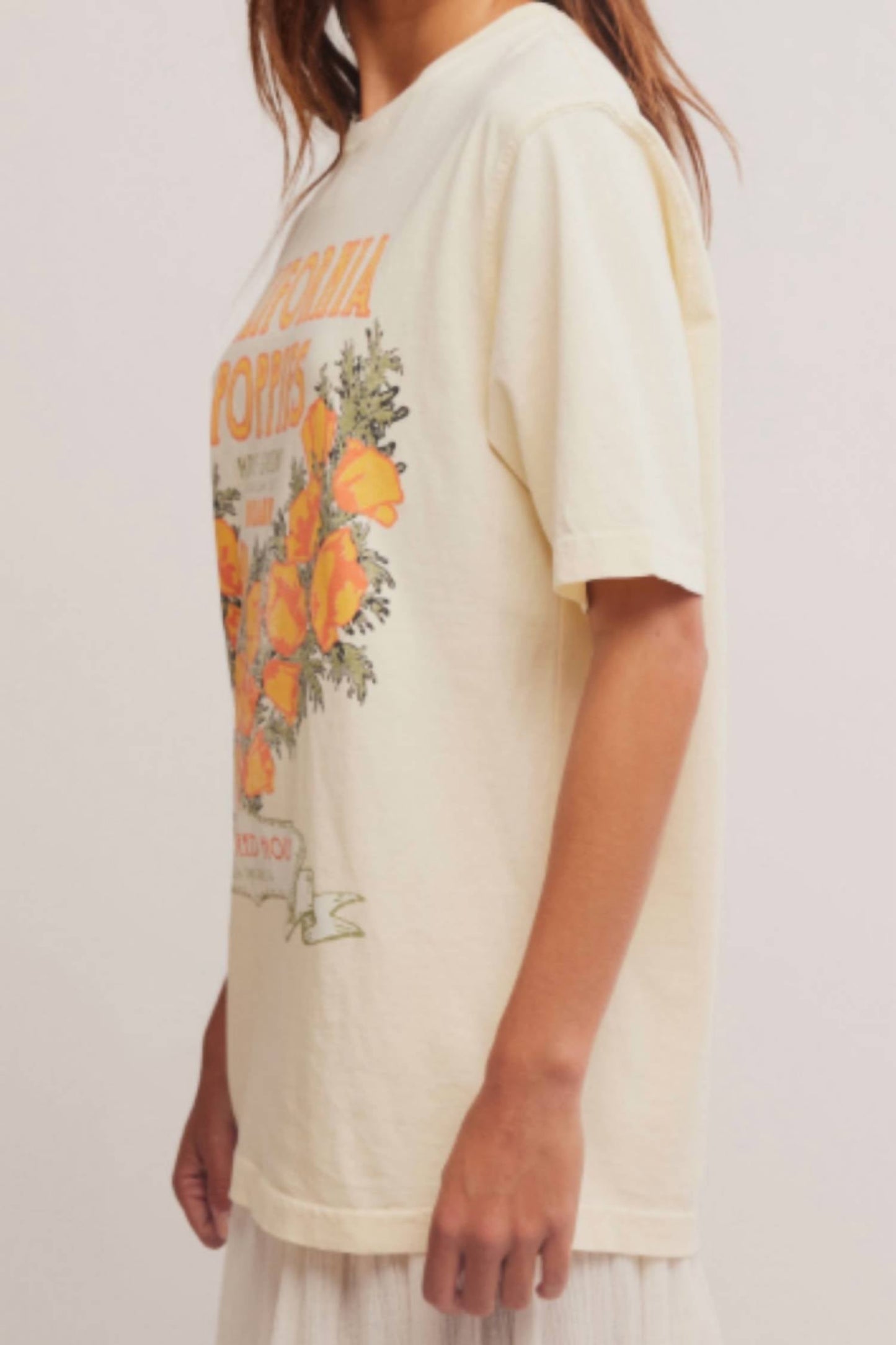 Free People - Harvest Vintage Wash Tee California Poppies
