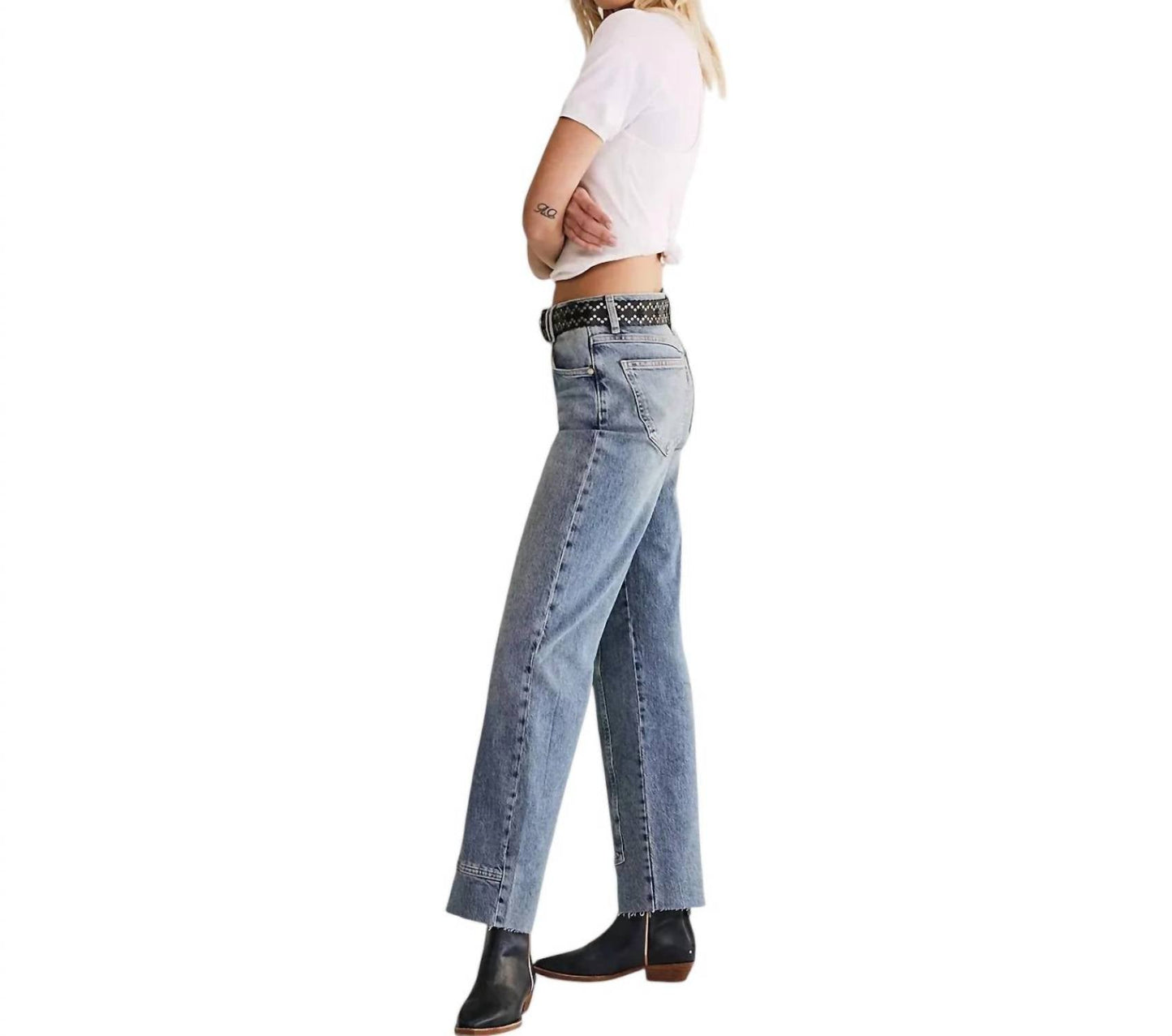 Free People - Risk Taker Midrise Straight Jeans