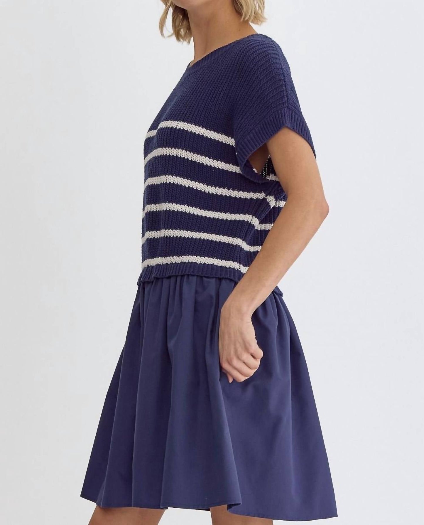 Entro - Striped Layered Dress