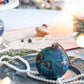 Christmas Ball Ornaments Glass Decorative Hanging Balls Light Blue
