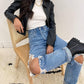 Agolde - 90's Ripped Straight Leg Jeans