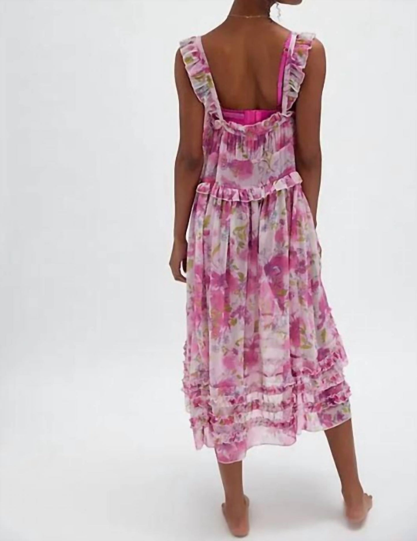 Free People - Moon Phase Printed Midi Slip Dress