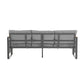 4-Pieces Outdoor Metal Patio Furniture Set with Cushions