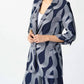 Joseph Ribkoff - Silky Knit Abstract Print Boxy Blazer