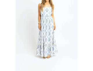 Karlie - Vintage Floral Tank Tie Maxi Dress