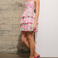 Blue B - Eyelet Floral Tiered Mini Dress