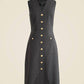 J.Crew - Buttoned Sheath Dress In Italian Stretch Wool Blend
