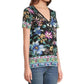 Johnny Was - JANIE FAVORITE SHORT SLEEVE HENLEY