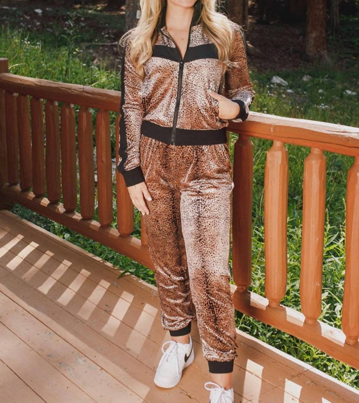 Buddylove - CARMELA VELOUR TRACK JACKET