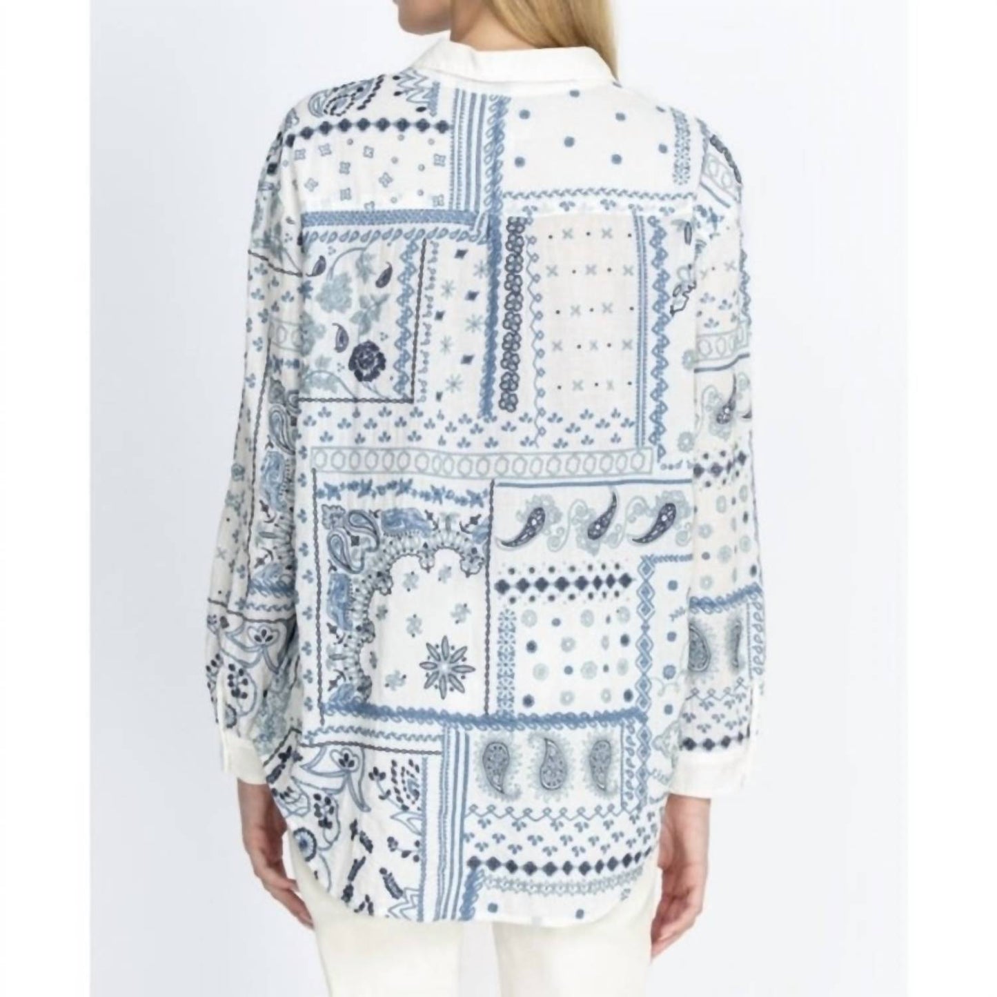 Johnny Was - Vanya Schiffli Oversized Shirt