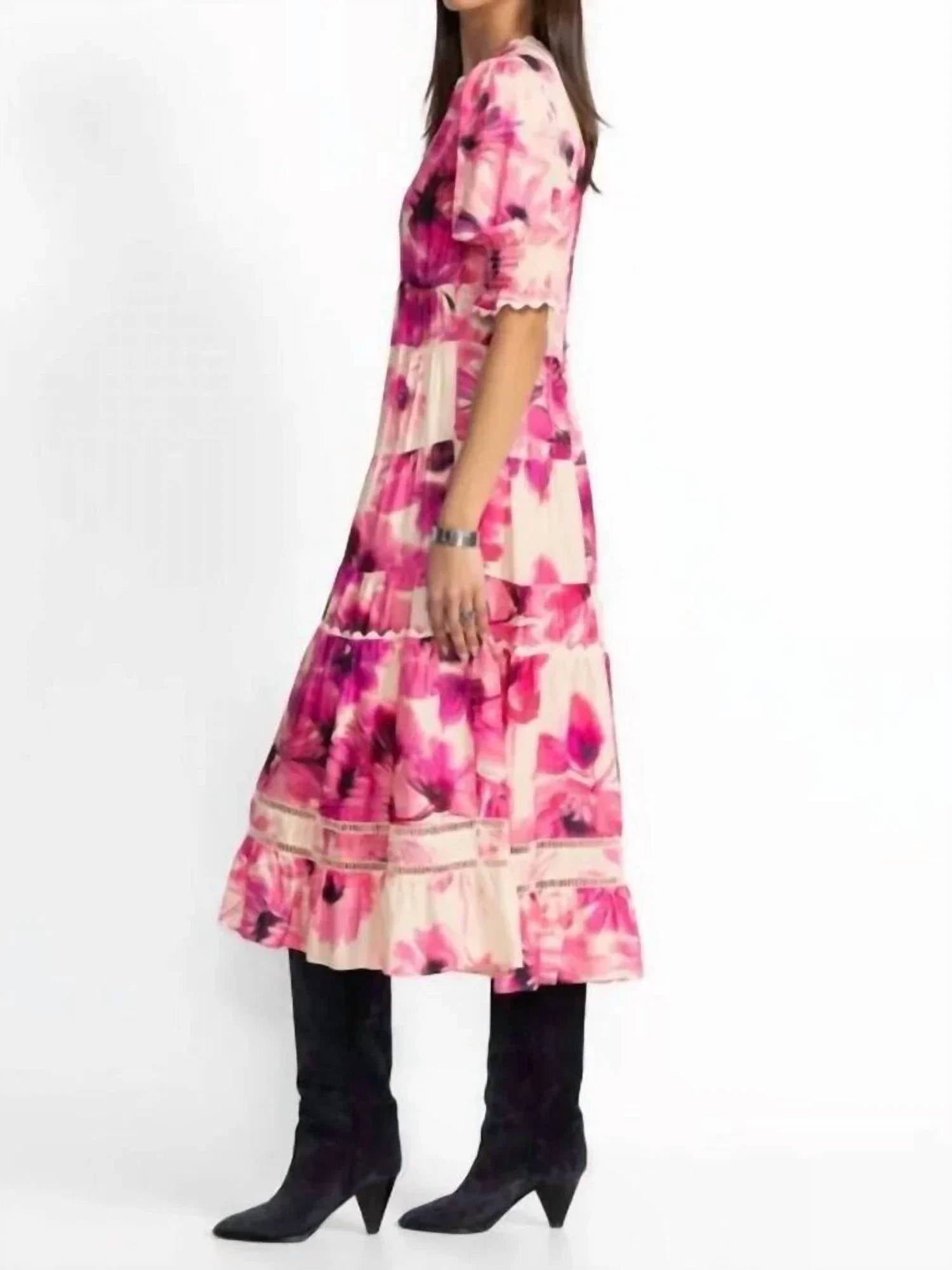 Johnny Was - DAPHNE TEA LENGTH DRESS