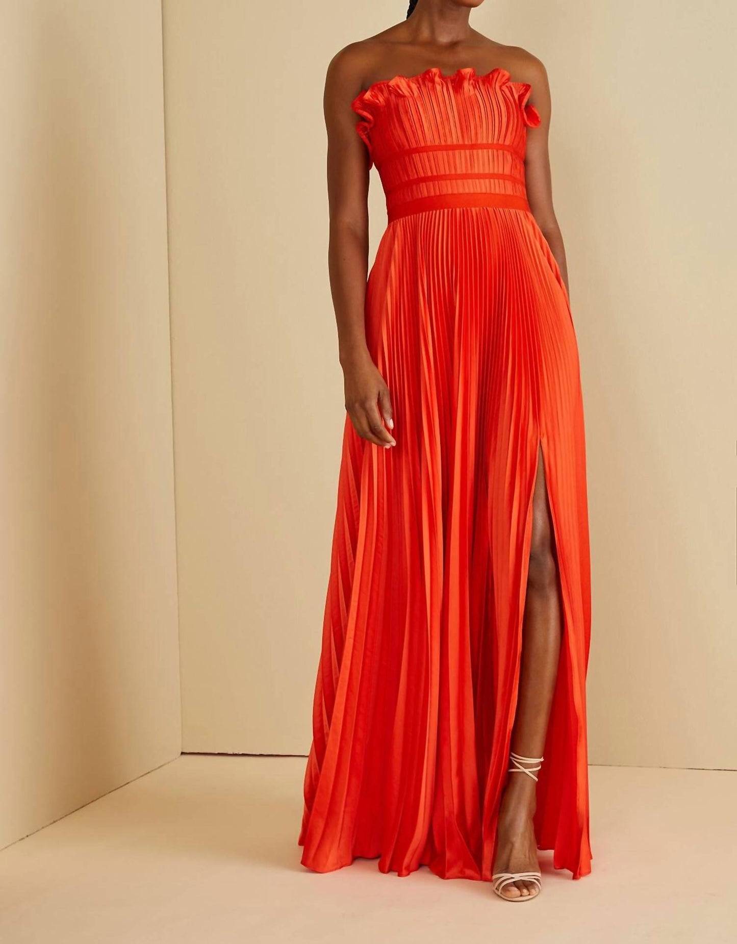 Amur - Women's Losey Ruffle Neck Gown