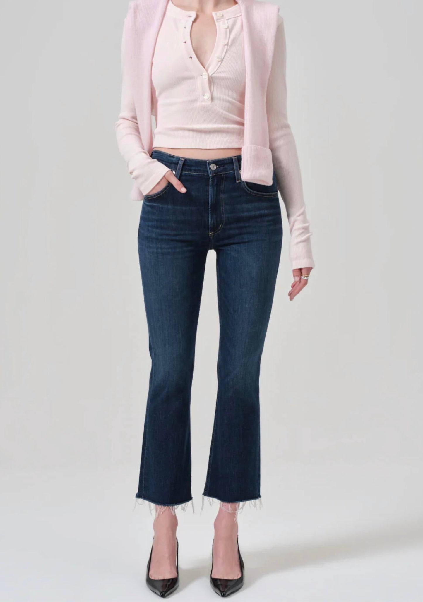 Citizens Of Humanity - Isola Mid Rise Cropped Boot