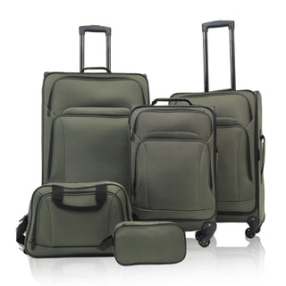 3 Piece Complete Expandable Softside Luggage Collection