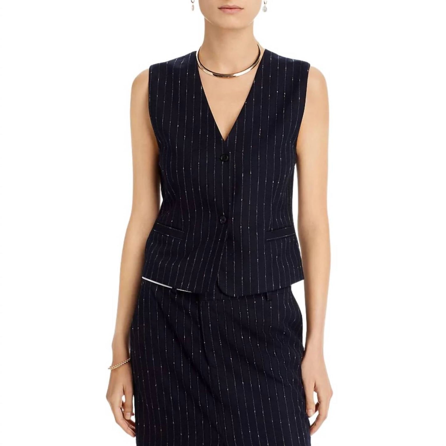 Steve Madden - Selene Pinstripe Vest