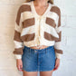 Adeline - Cropped Striped Cardigan