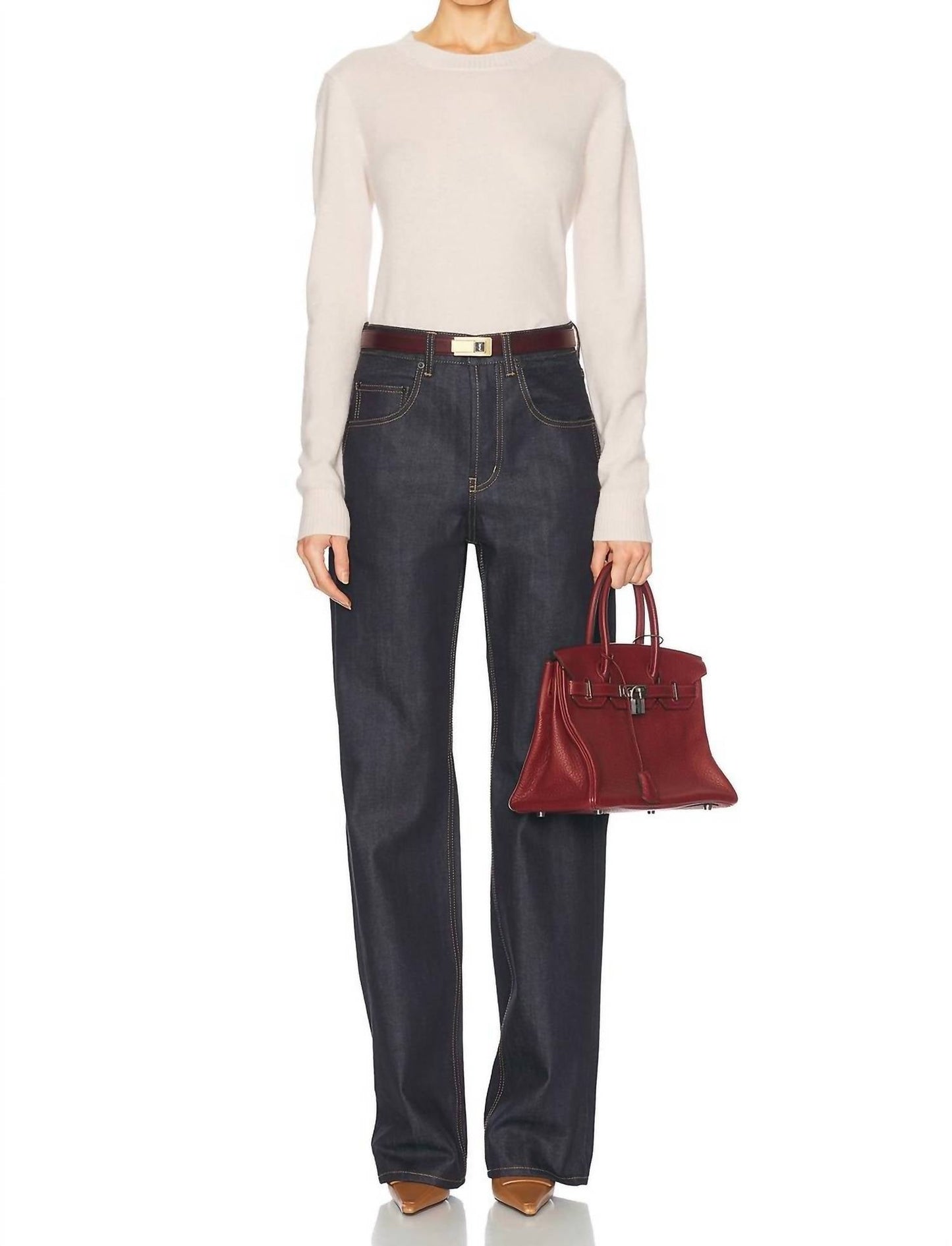 Enza Costa - POWDER CASHMERE KNITTED CREW