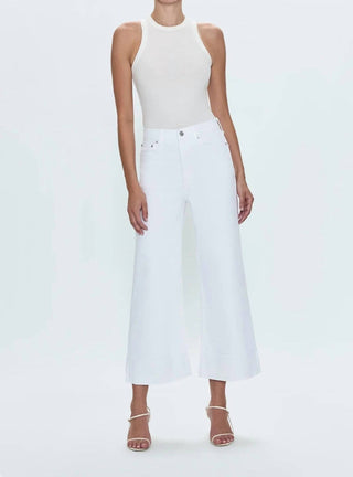 Pistola - High-rise Wide Leg Crop Jeans
