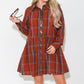 Thml - Plaid Button Up Dress